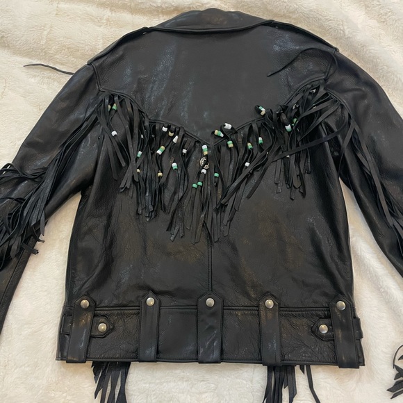 Gucci Punk Leather Biker Jacket Size 44/L - Picture 10 of 16